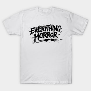 Everything Horror Tar Black T-Shirt